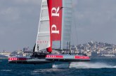 Luna Rossa vola nelle acque di Cagliari